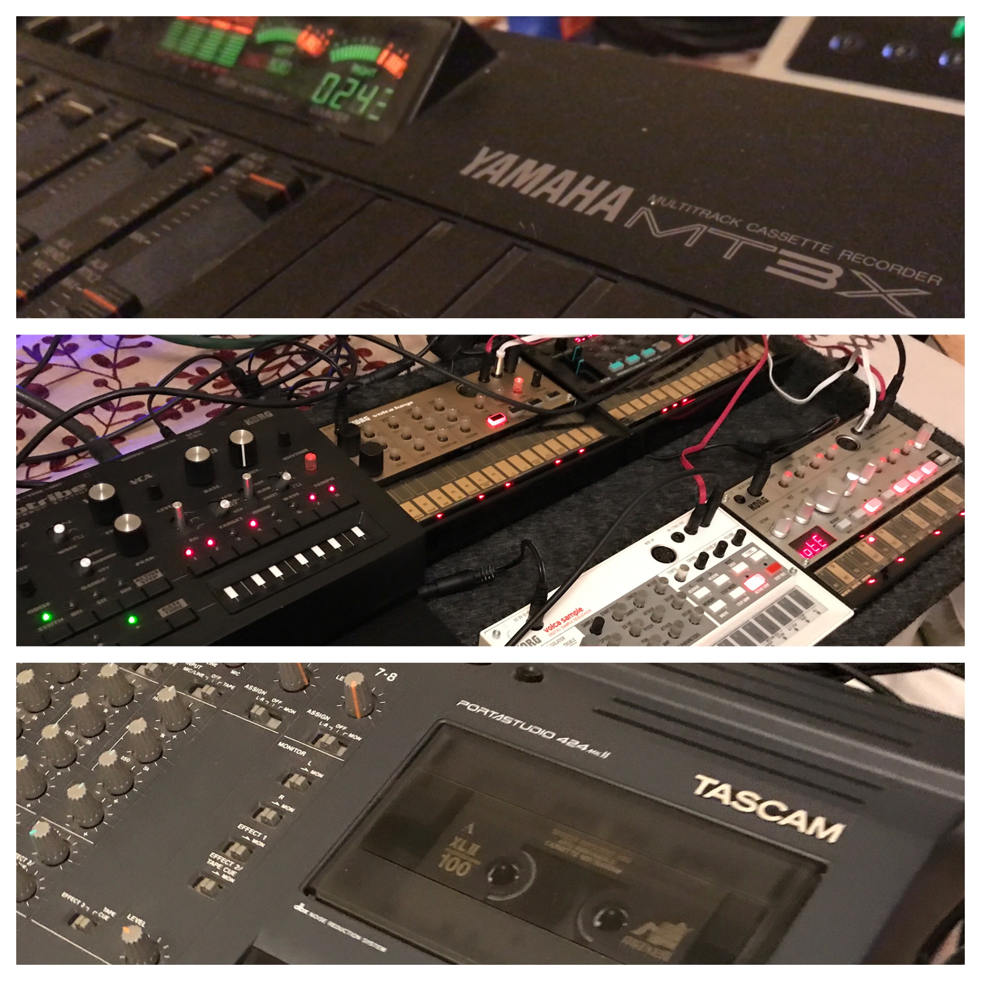 2 Cassette 4 Tracks and Korg Volcas